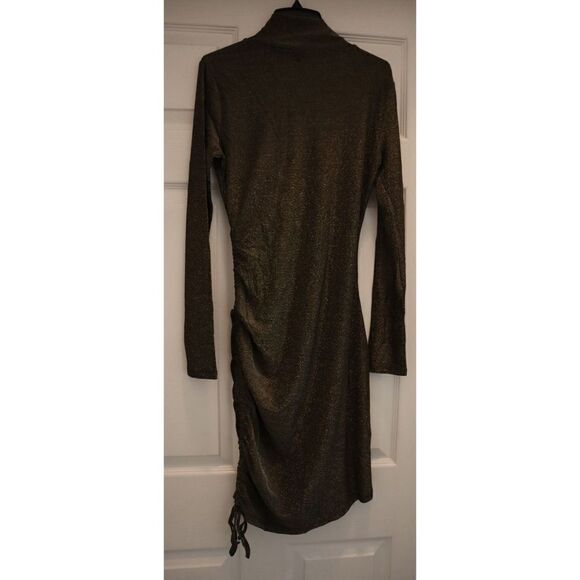 n:Philanthropy 7551LRX00 Womens Sz M Black Gold Demetra Metallic Mini Dress $158 - Picture 9 of 14